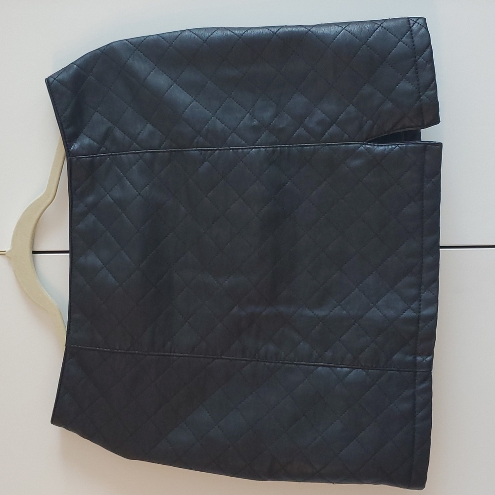 Forever 21 Faux Leather Quilted Mini Skirt